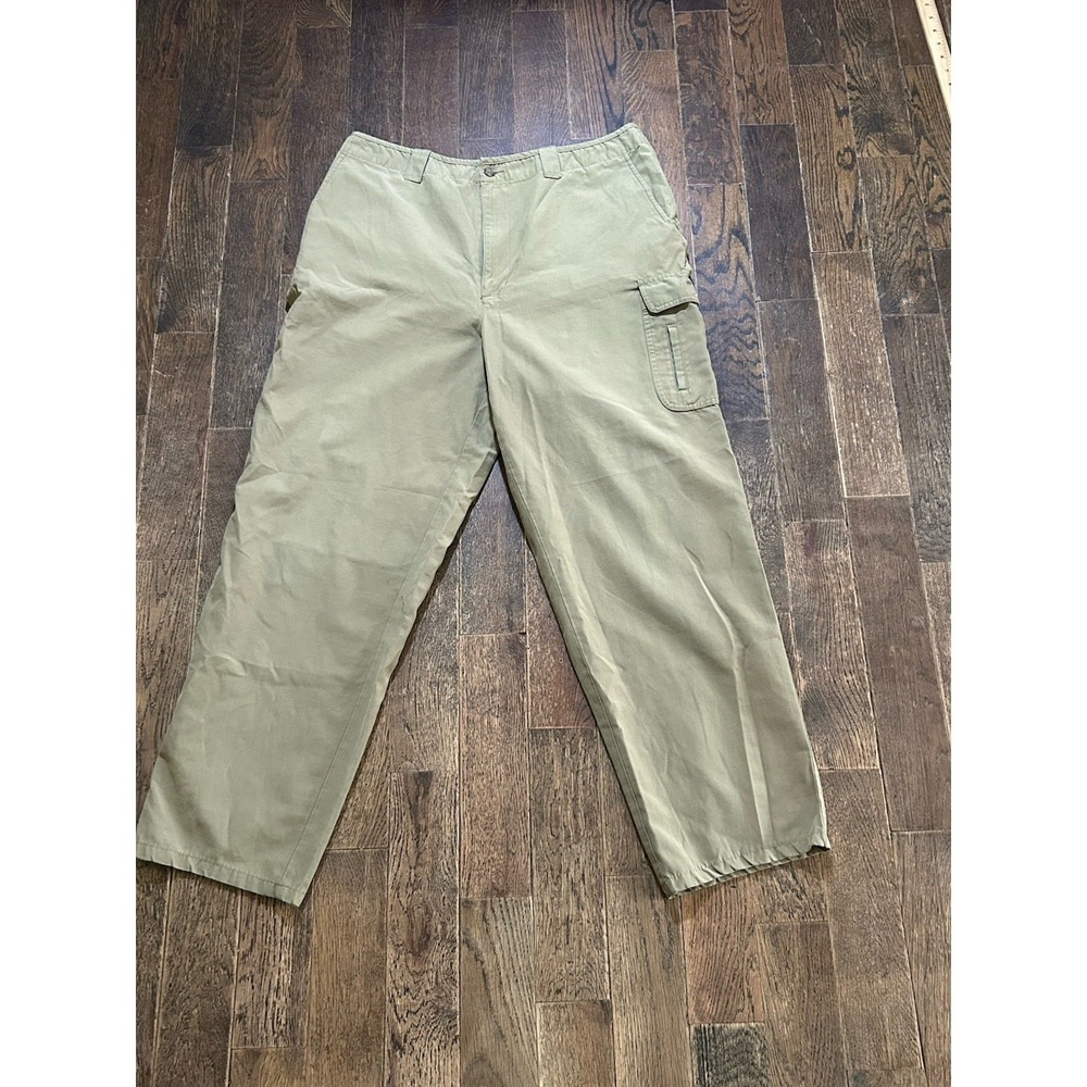LL Bean Outdoor Women's Size 18 M Tall Khaki Pants Side Pocket Pr37